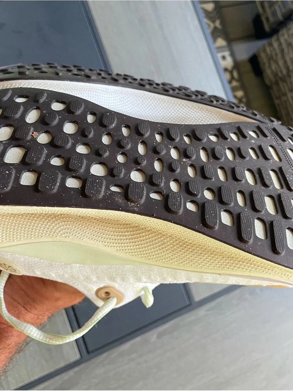Nike Women’s White Sneakers with Yellow Swoosh and Mint Accents